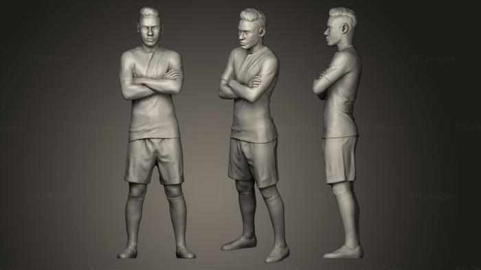 Statues of famous people (Neymar, STKC_0086) 3D models for cnc
